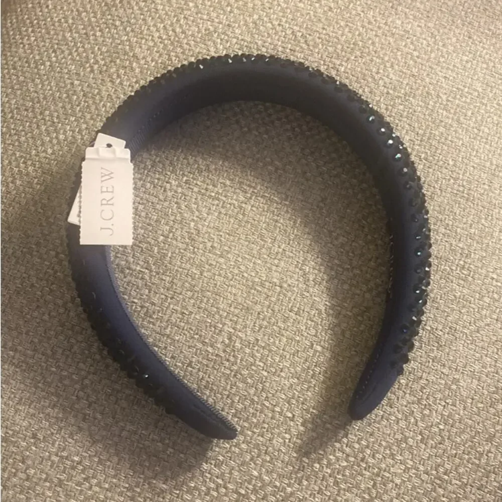 J. Crew Dark Evening Rhinestone studded headband